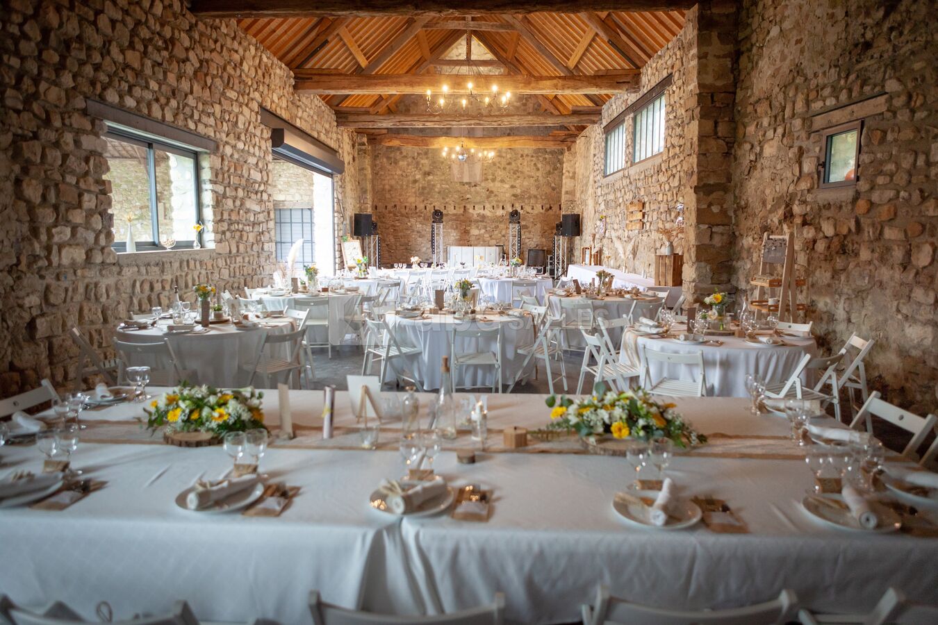 Dressage Grange lors d'un mariage