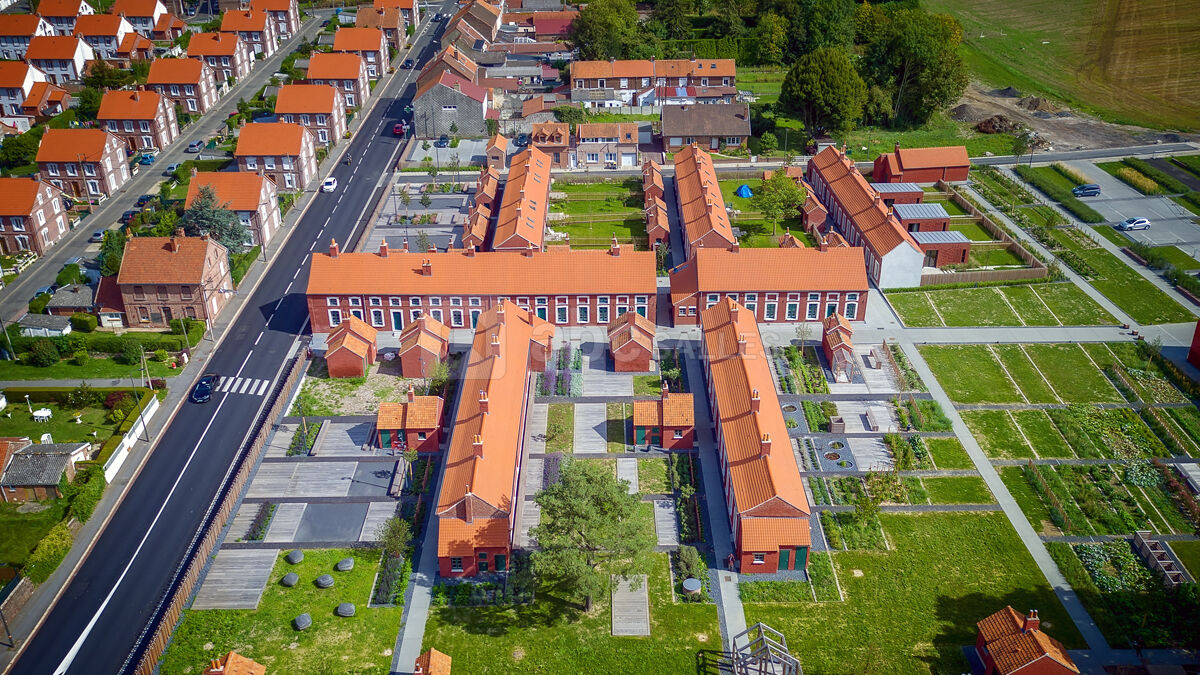 Vue aérienne de la Cité des Electriciens