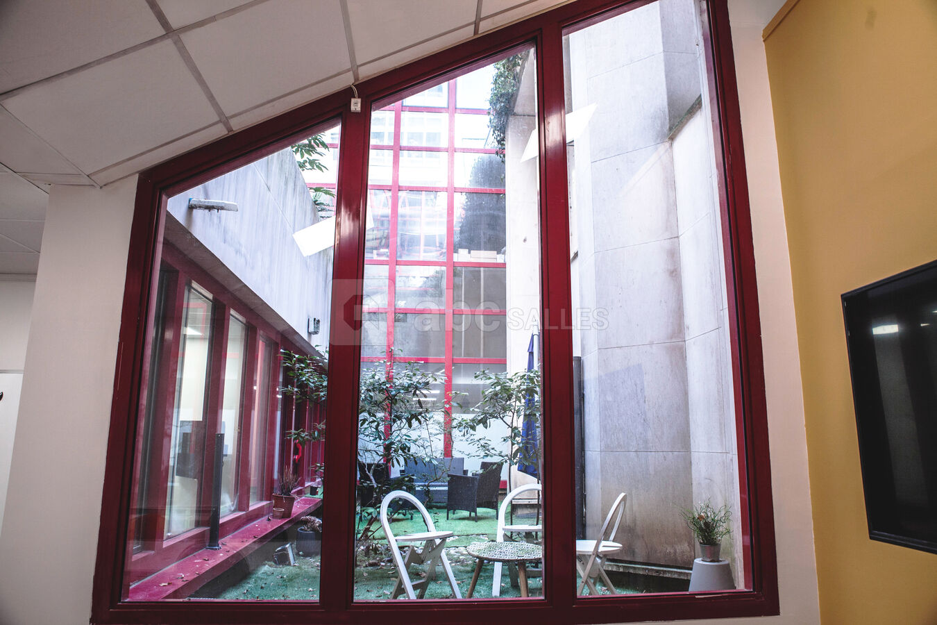 Vue sur la terrasse