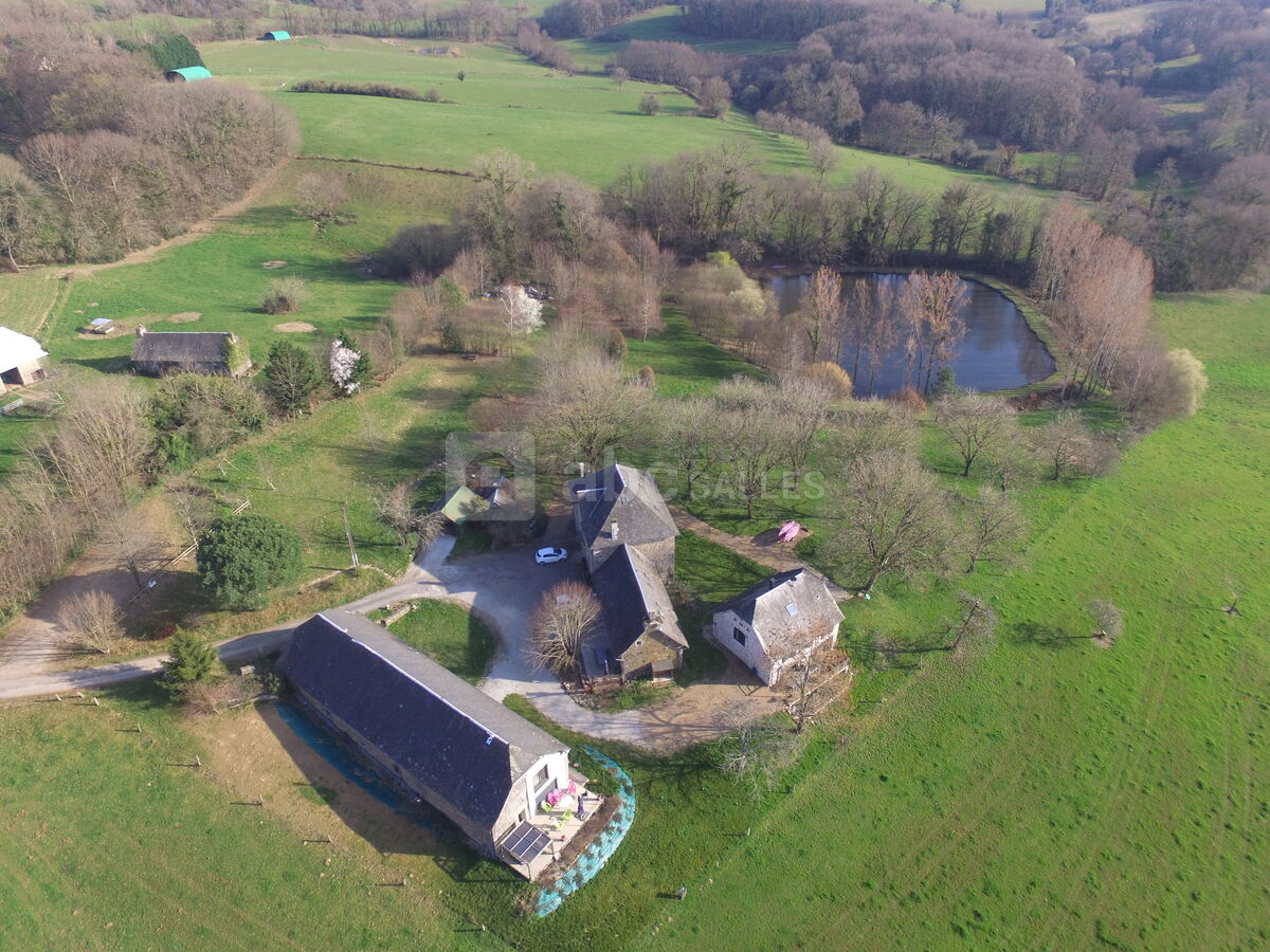 Vue aérienne du domaine