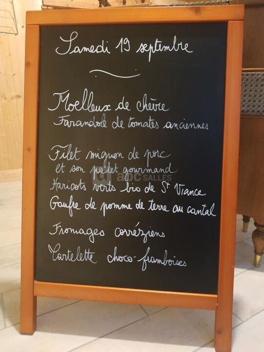 Exemple de menu