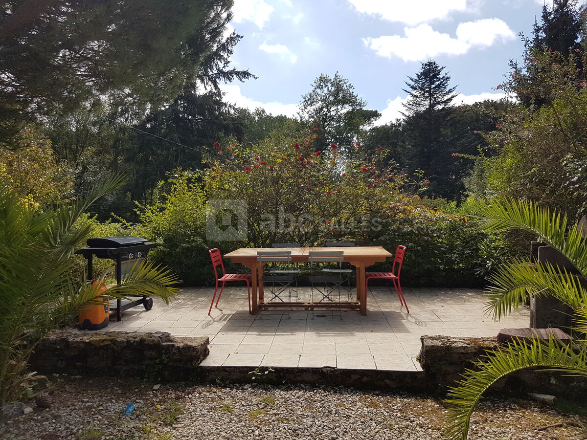 Terrasse table extensible de 12 personnes