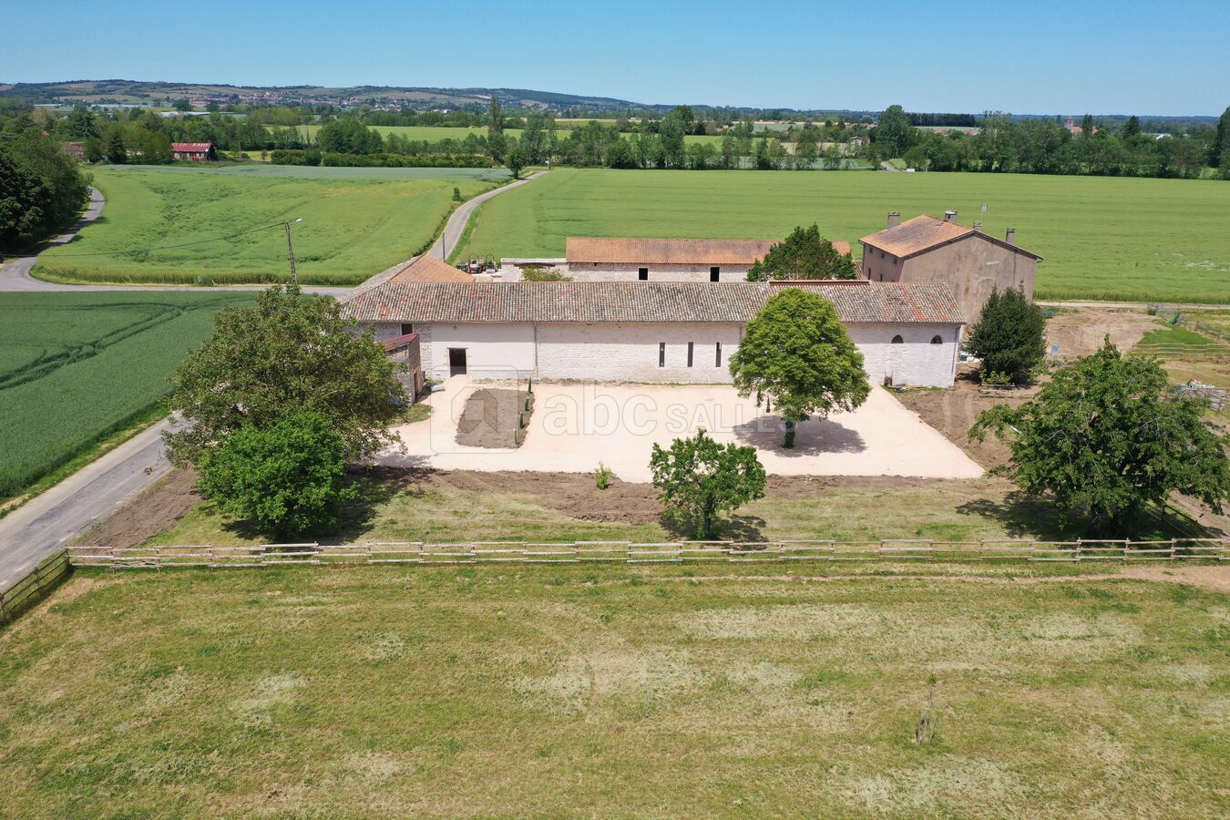 Vue aérienne du Domaine