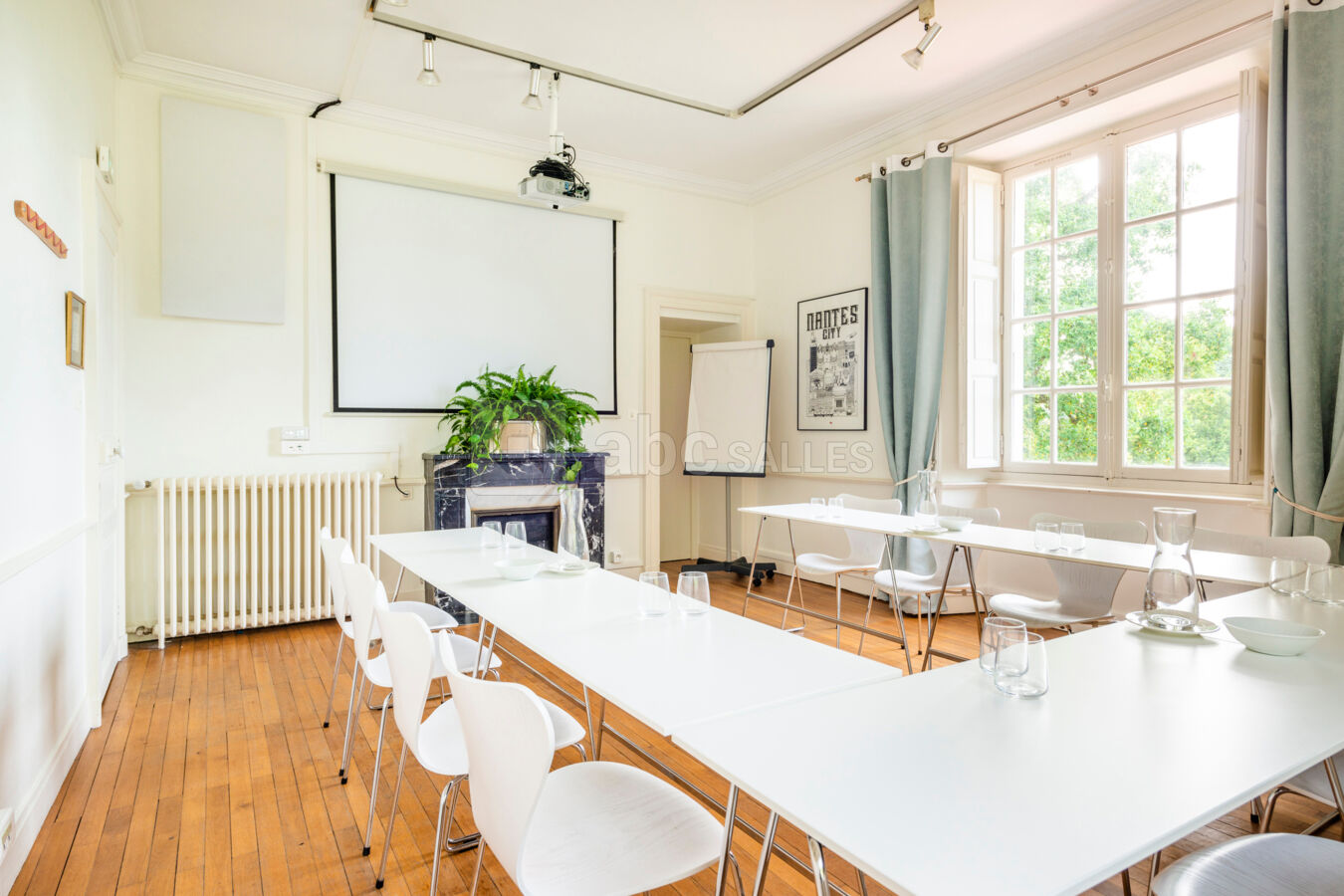 Manoir de Procé - Salon à l'étage - Configuration U
