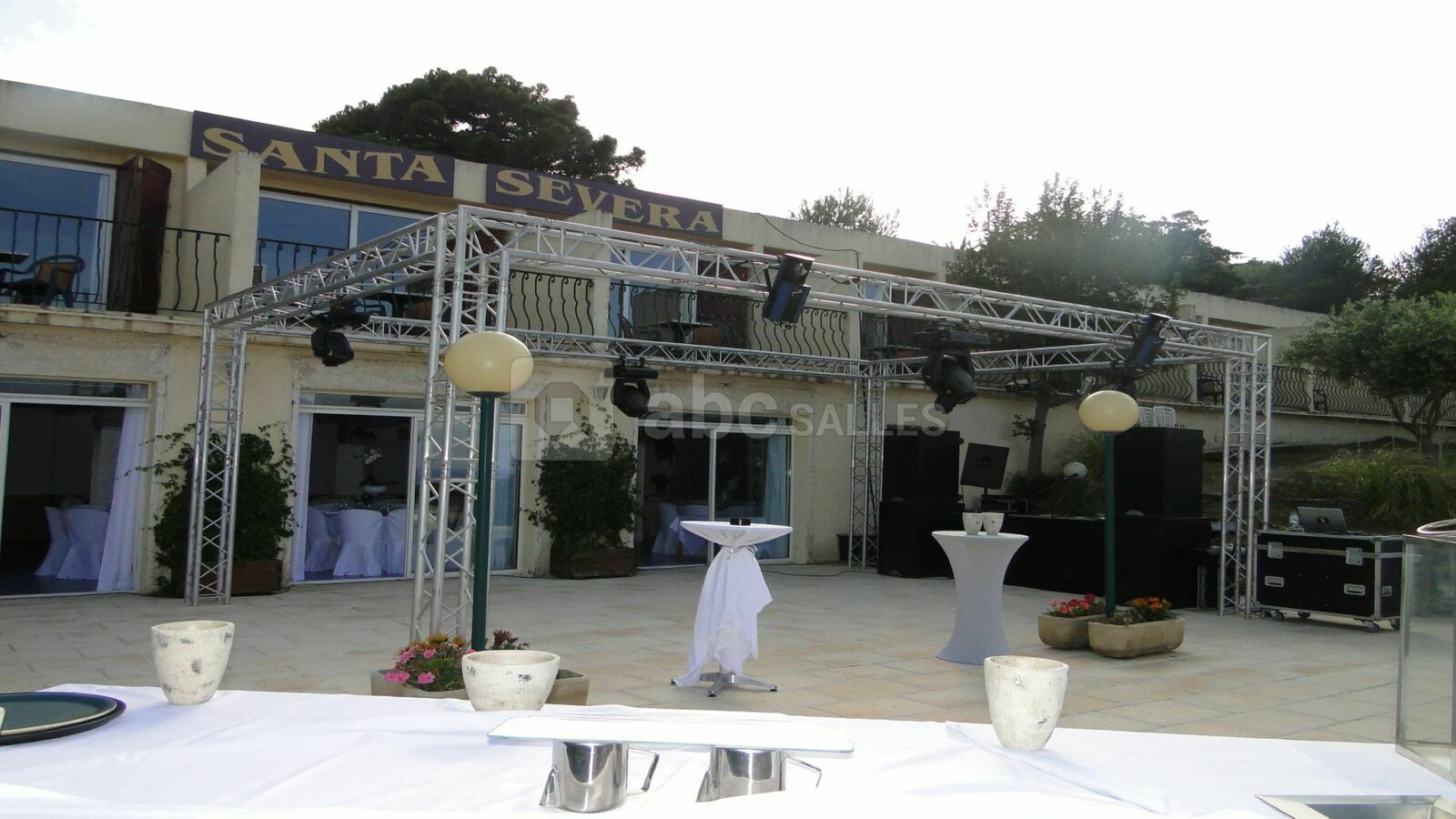 Terrasse de réception