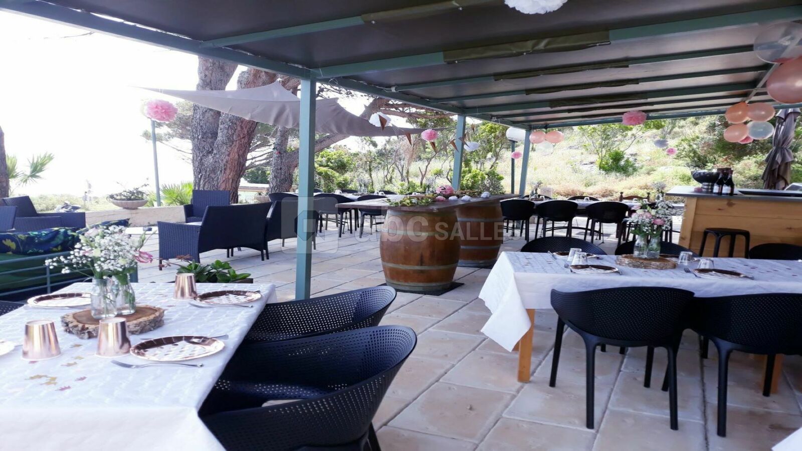 Terrasse de réception