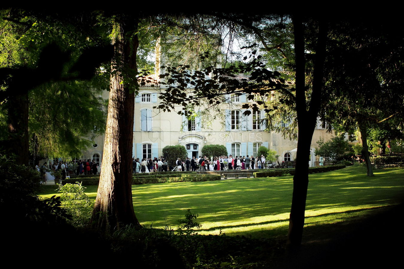 Cocktail dans le par du château
