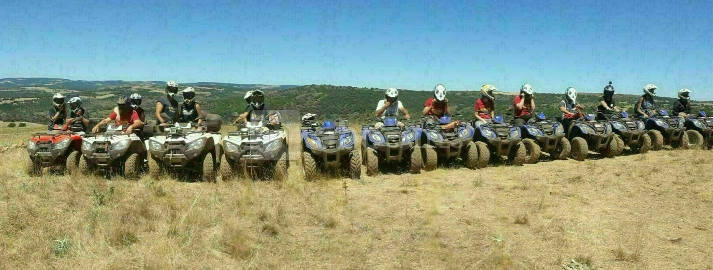 Quad solo en randonnée