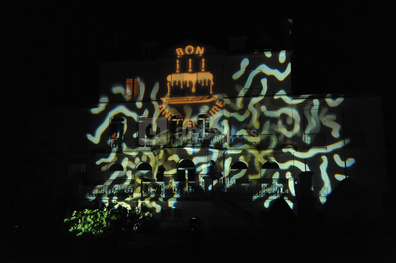 Projection "Bon anniversaire"