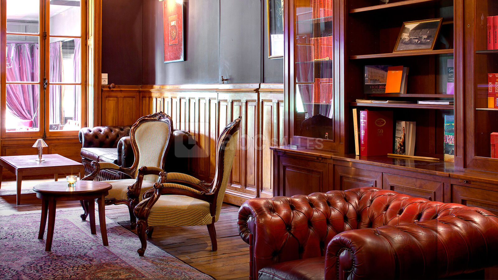 Le salon bibliothèque