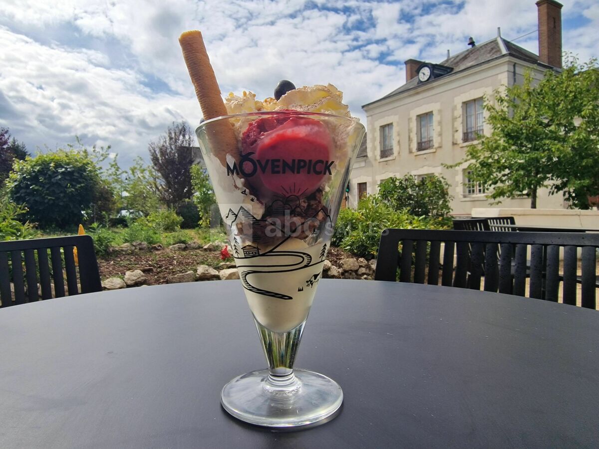Glace sur la terrasse