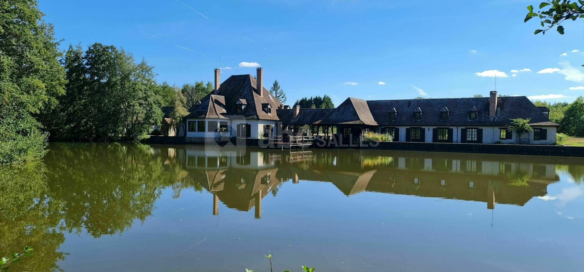 Manoir de la Sauldre - vue de l'étang principal