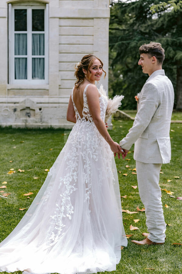 Shooting mariés dans le parc