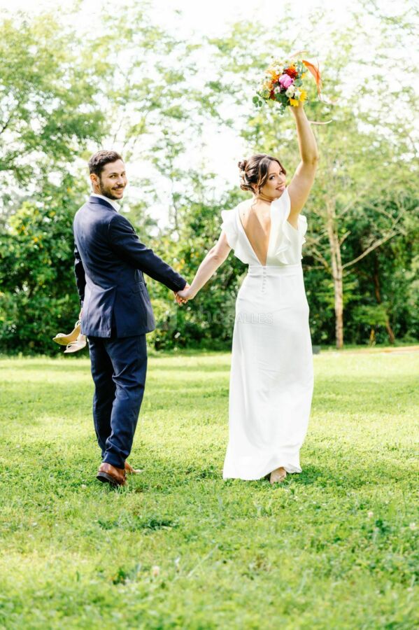 Shooting mariés dans le parc