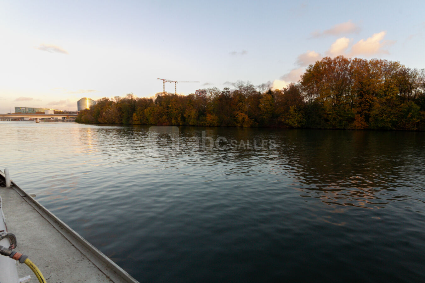 Péniche côté Ile Saint Germain