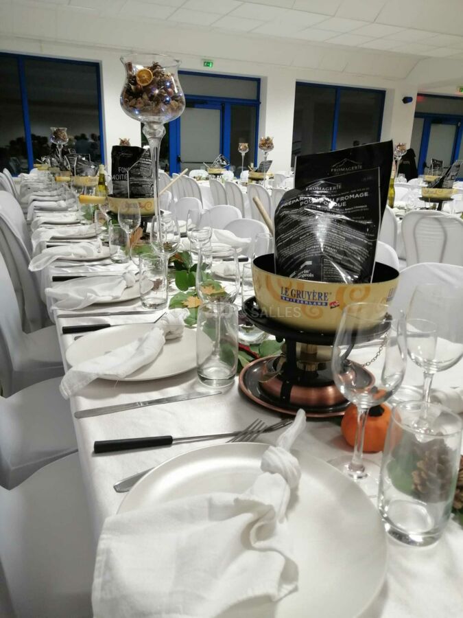 Repas salle de reception
