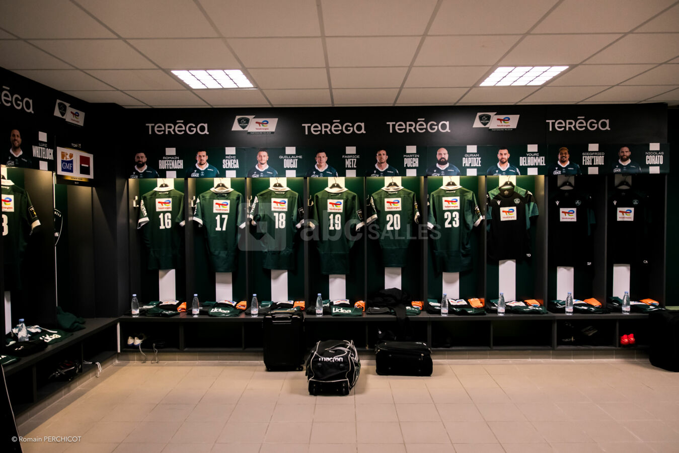 Visite des vestiaires