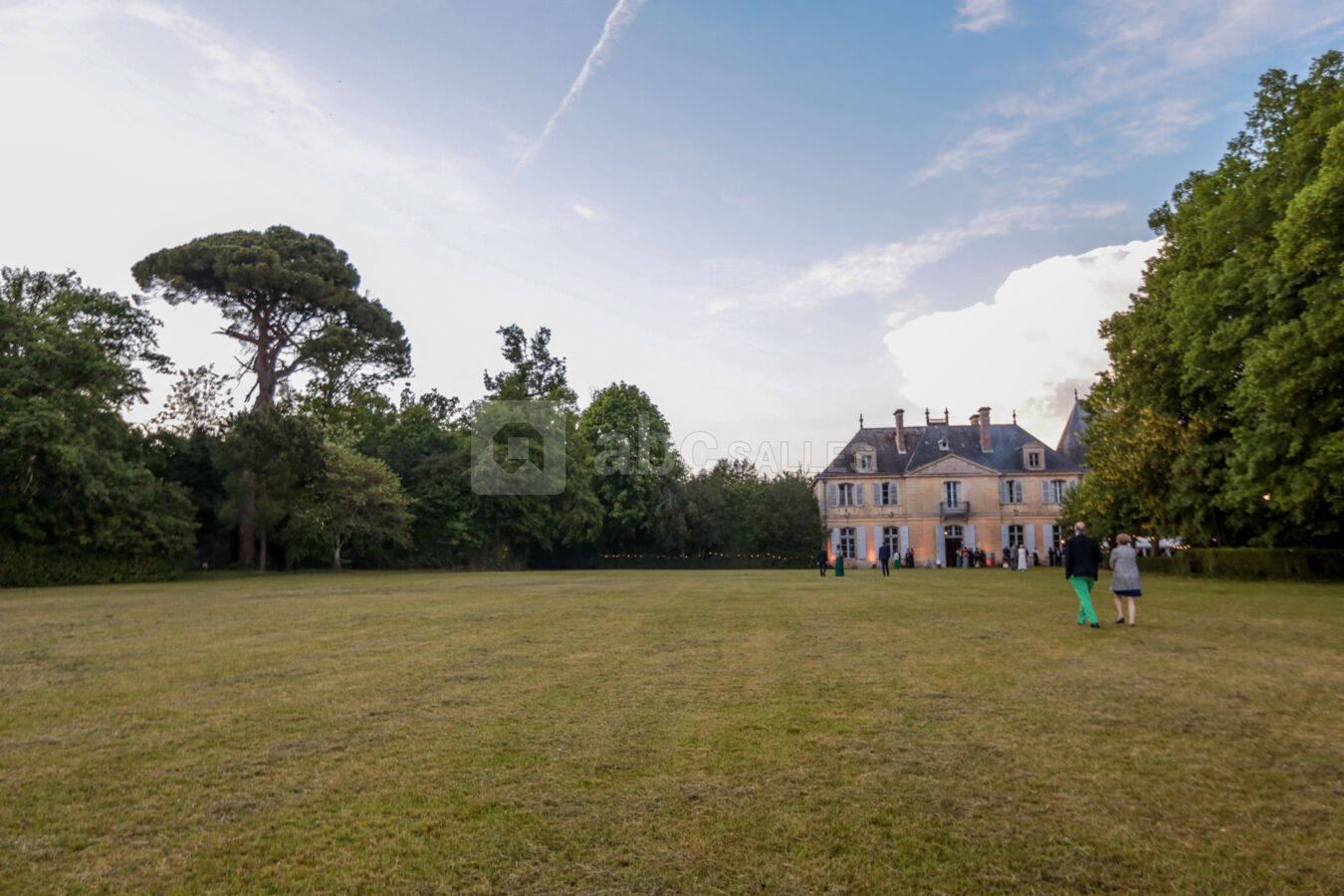 Jardins en terrasse devant le château