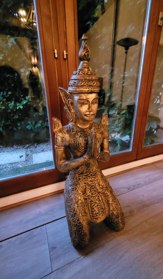 Salle de yoga statue
