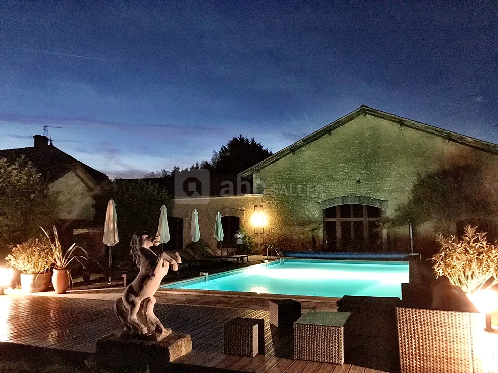 Piscine nuit