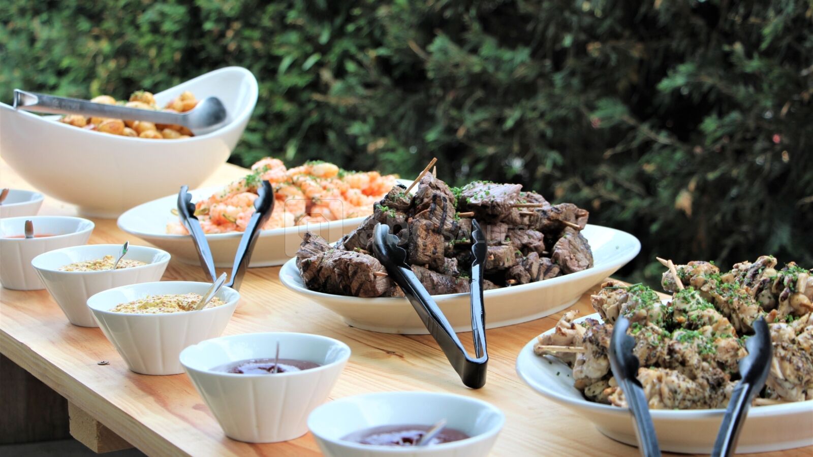 Buffet et live cooking