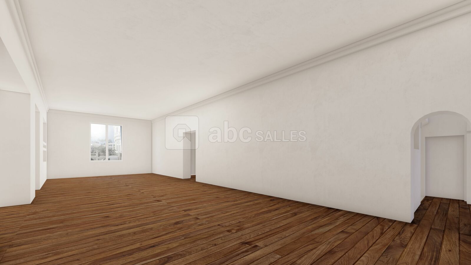 Salle vide, équipée en son & lumières