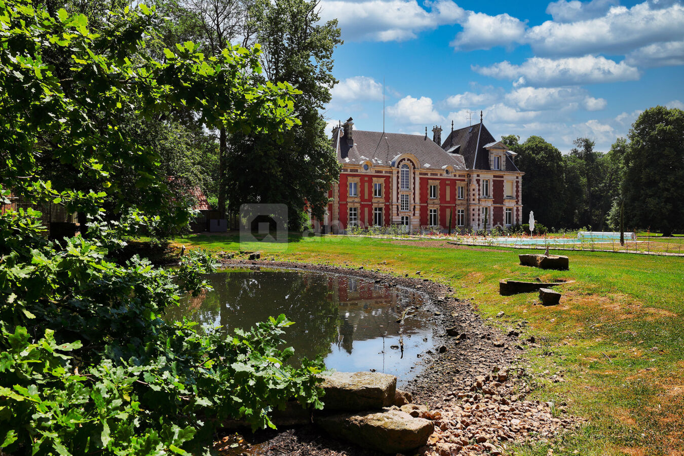 Chateau vue parc