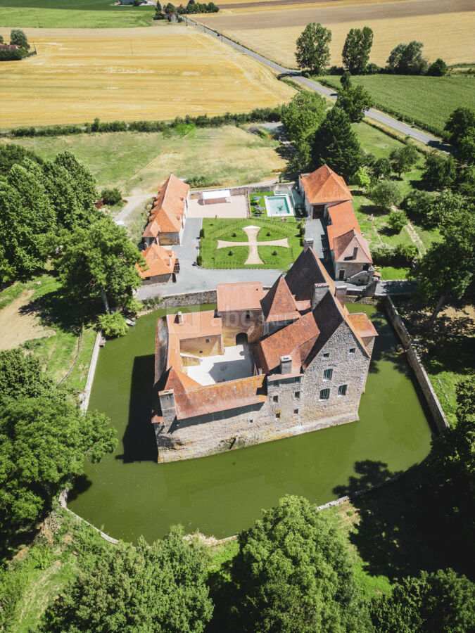 Château vu du ciel