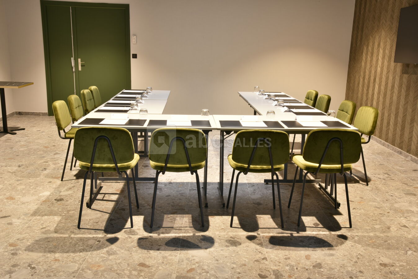 Salle séminaire en U