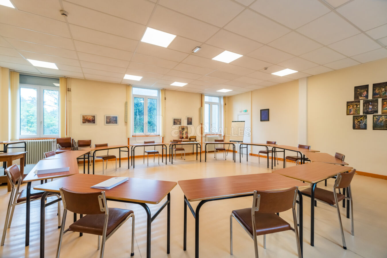 Salle de 70 m2, plusieurs configurations possibles
