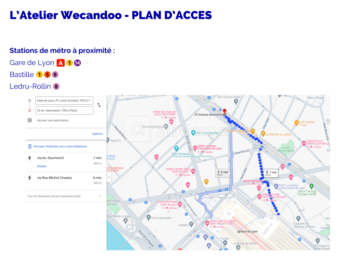 Plan d'accès