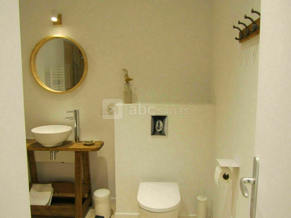 Maison d'invites Chant d'Etoile : salle de bain chambre Lin