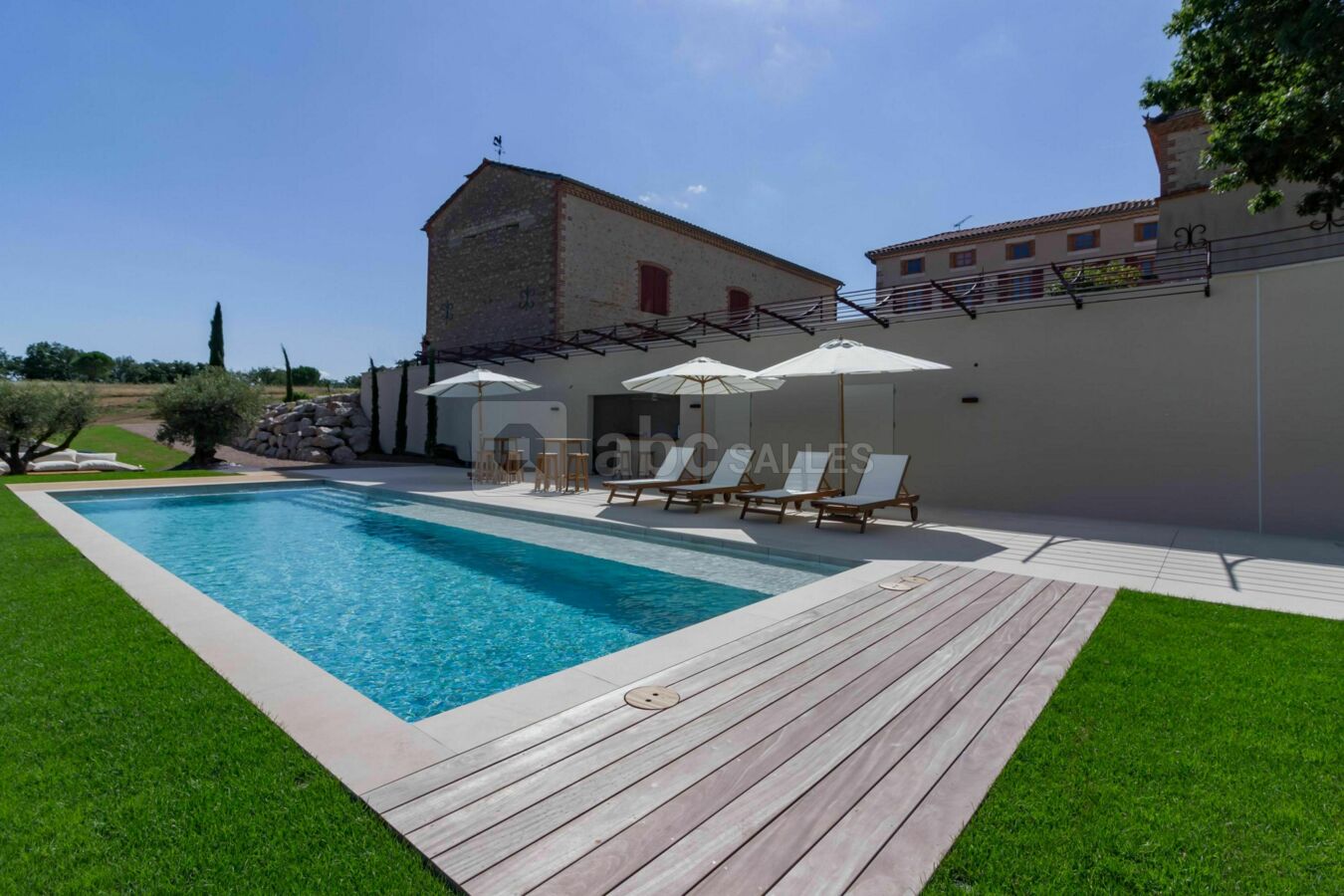 Vue zone piscine