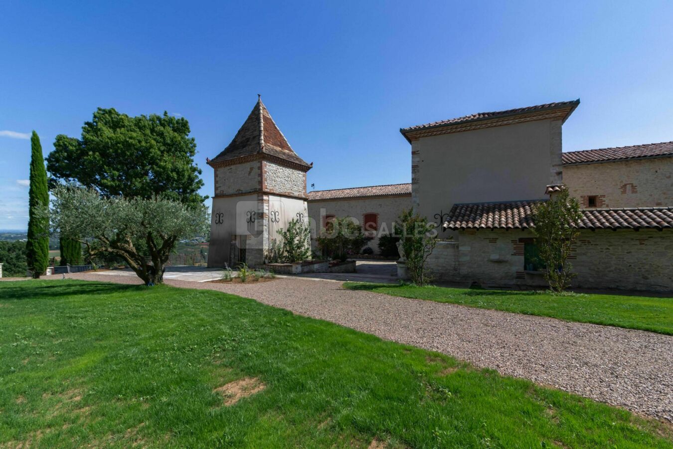 Vue coeur du domaine et son parc