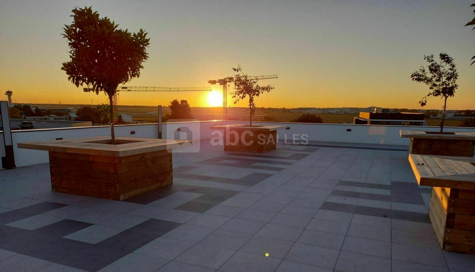 Rooftop au coucher de soleil