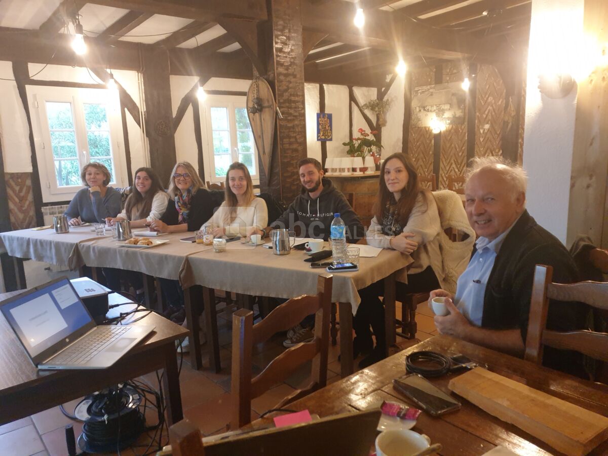 Formation de commerciaux avec le PDG de la société