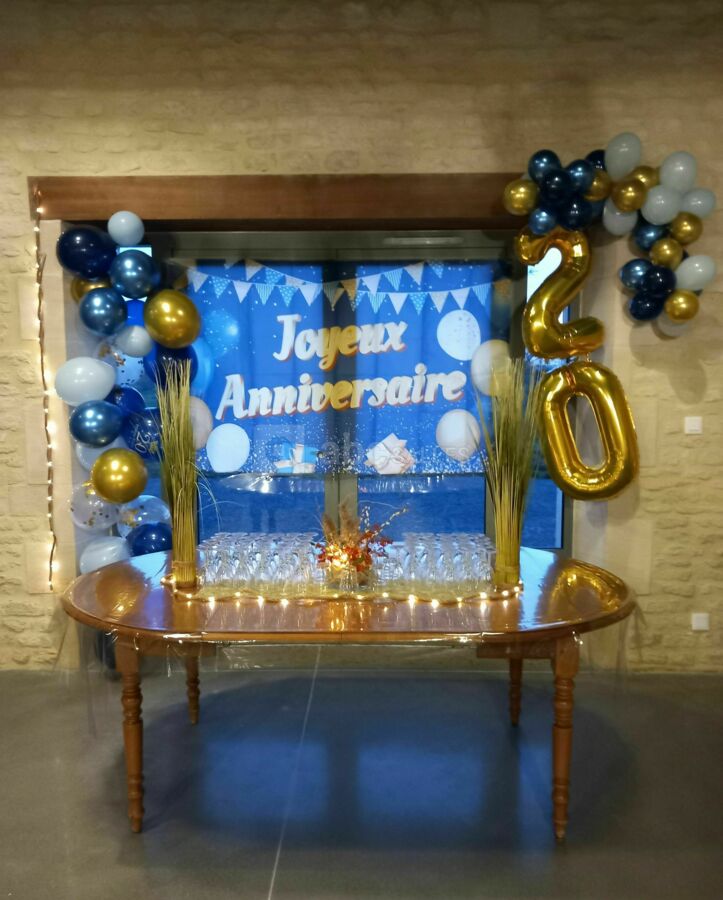 Déco anniversaire 20 ans
