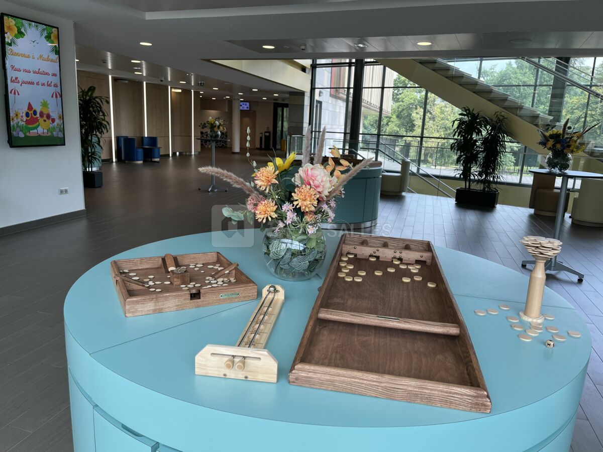 Jeux en bois pour un moment convivial chezMaubreuil Séminaires à Nantes Carquefou 44