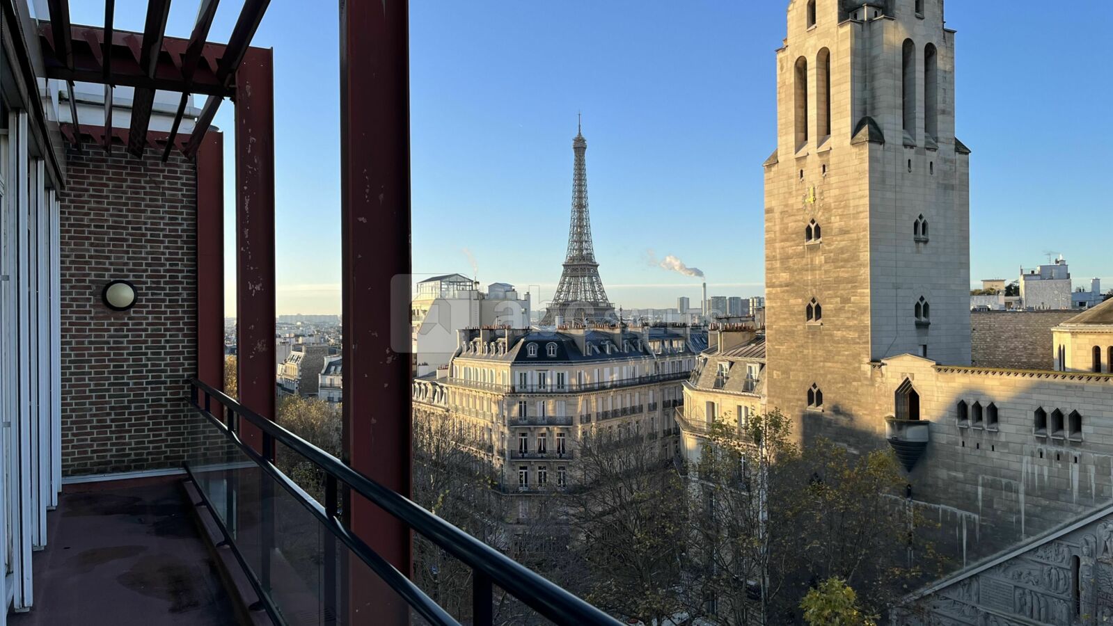 Vue du balcon (entièrement accessible)