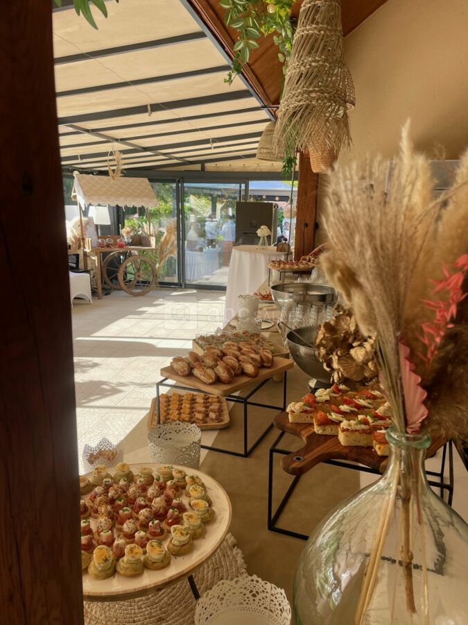 Véranda pour cocktails et vin d'honneur