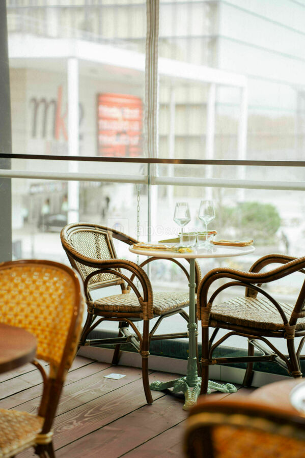 Patio ouvert sur l'extérieur