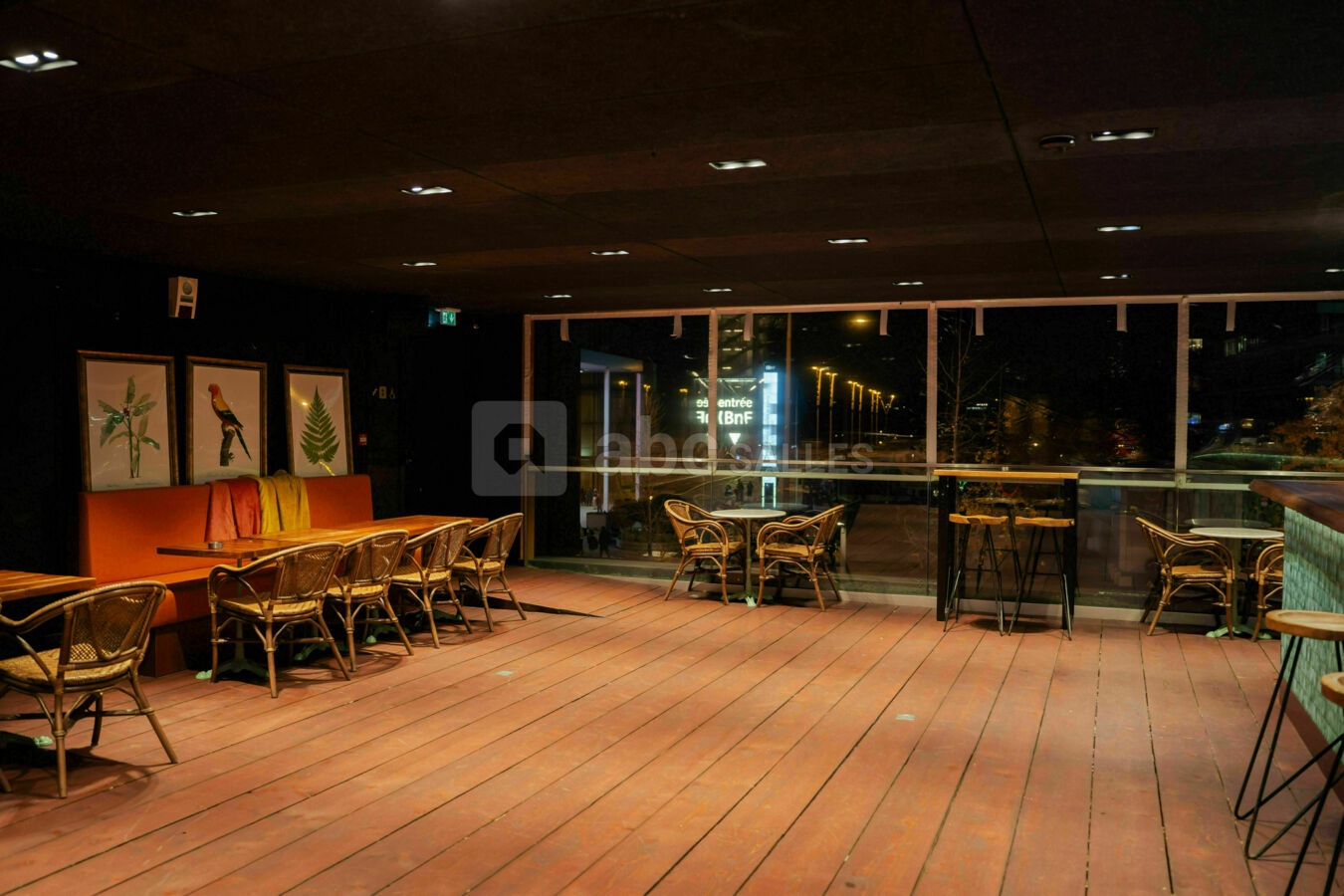 Patio adapté aux soirées dansantes