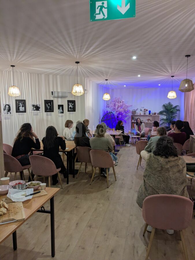 Salle de réception en mode groupe de partage