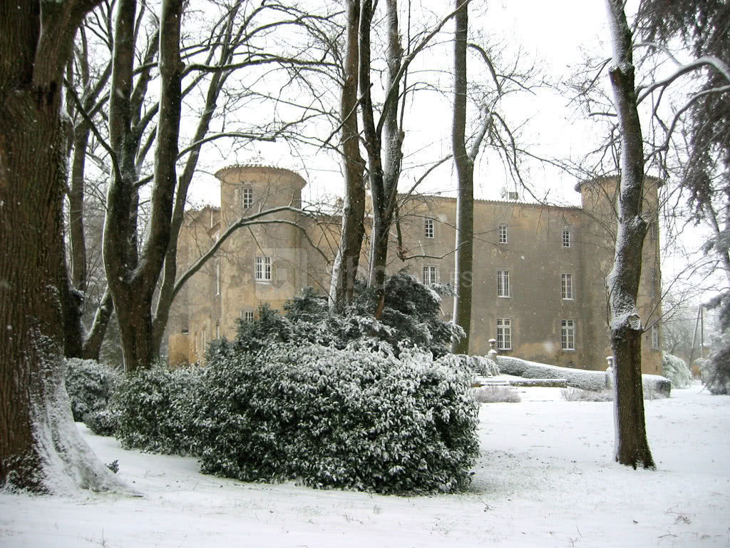 La commanderie sous la neige