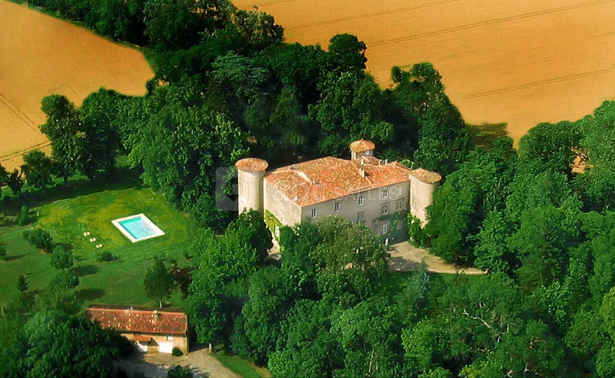 La commanderie-vue aérienne