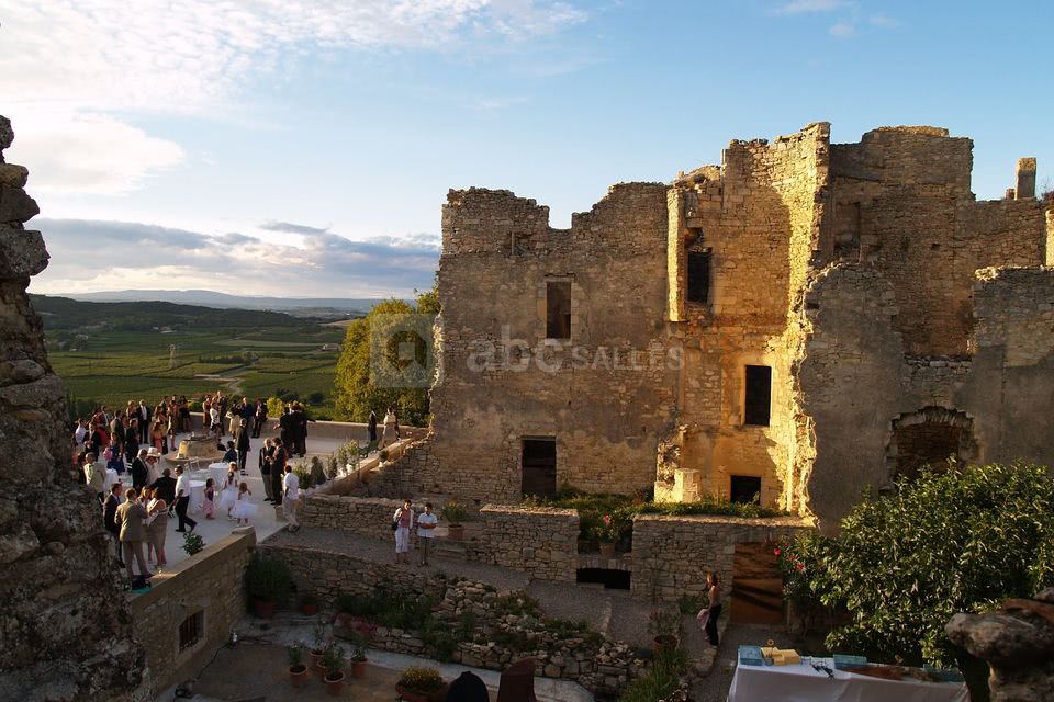 Ruines et cocktail sur la terrasse