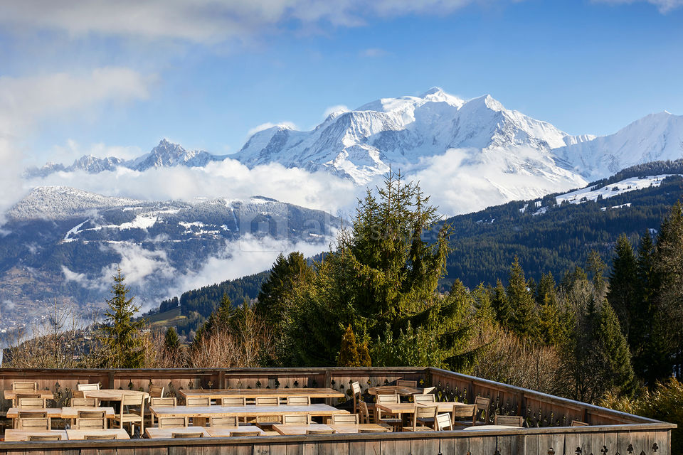 Terrasse panoramique avec vue Mont-Blanc