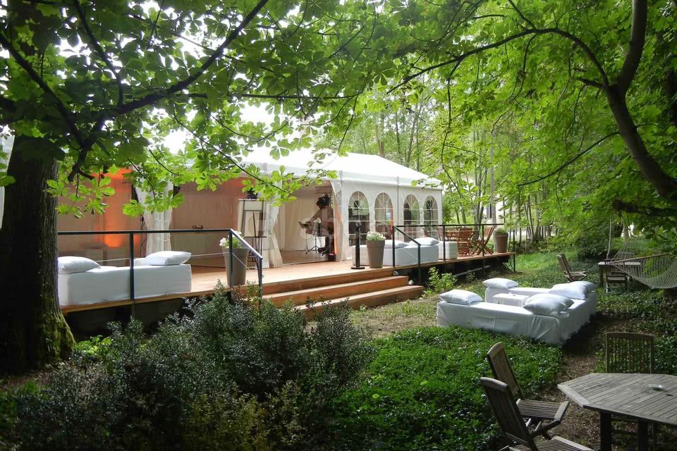 Terrasse tente cocktail