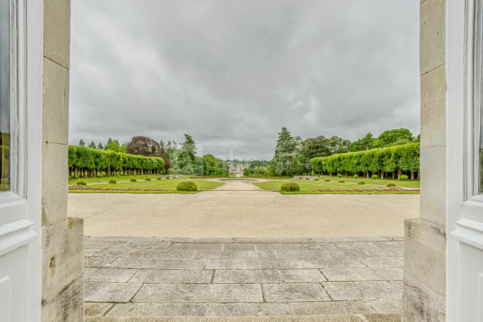 Sur la terrasse du château