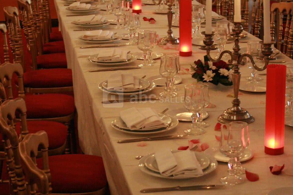 Table de mariage préparée
